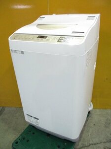 ◎SHARP シャープ 全自動洗濯乾燥機 洗濯5.5kg 乾燥3.5kg ES-T5CBK-N 2019年製 直接引取OK w5134