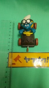 ビンテージ スマーフ PVC フィギュア キノコカー