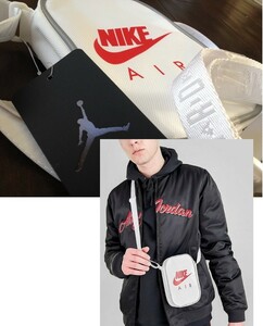 【既決USA】Nike ・ ナイキ@完売【NIKEAIR / Jordan】ロゴ入バッグ【NIKE Air Jordan Retro 5 Festival Bag】@白
