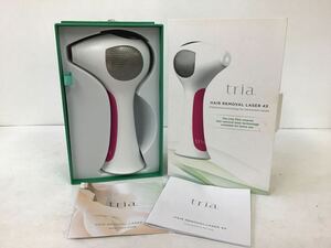 ○営HM012-A12さS60【埼玉発】tria HAIR REMOVAL LASER 4Xトリア・パーソナルレーザー脱毛器4X フューシャピンク ※通電確認済み