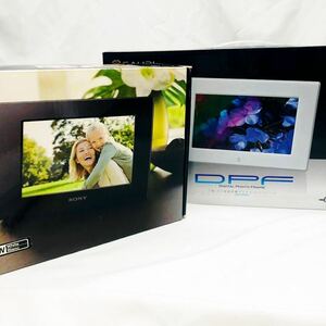 【未使用品】デジタルフォトフレーム2点セット SONY/DPF-C70A 7型 GAUDI/GHV-DF7DW 7型 箱付 LEDバックライト KN-JXVL