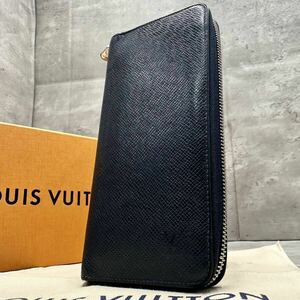 1円■RFID搭載■ルイヴィトン LOUIS VUITTON メンズ ジッピーウォレット ヴェルティカル モノグラム タイガ 長財布 現行 レザー 本革 袋箱