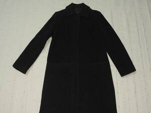 ☆クイーンズコートのポケット付グレーのウールコート☆２サイズ