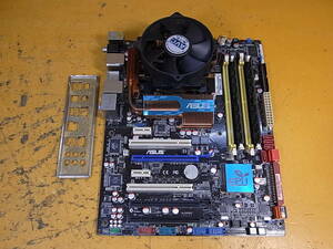 □Cb/273☆エイスース Asus☆ATXマザーボード☆P5Q-E☆Core2Duo 2.40GHz☆メモリ2GB☆HDD/OSなし☆動作不明☆ジャンク