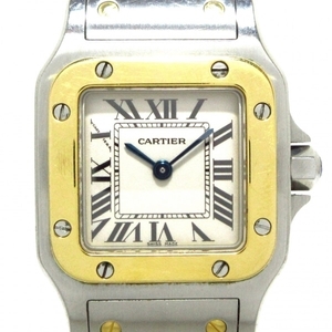 Cartier(カルティエ) 腕時計 サントスガルベSM W20012C4 レディース SS×K18YG アイボリー
