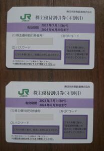 JR東日本　株主優待券　2枚　2024.6.30まで