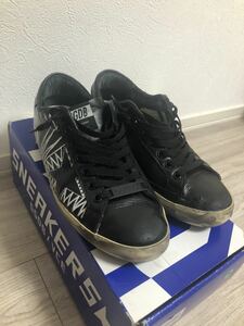 40 美品　5.8万 GOLDEN GOOSE ゴールデングース SUPERSTAR スーパースター スニーカー ダメージ ヴィンテージ