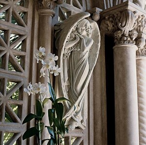サンタクローチェ聖堂 エンジェル 天使 壁彫刻 彫像 ミディアム/ カトリック教会（輸入品