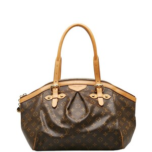 ルイ ヴィトン モノグラム ティヴォリGM ハンドバッグ ショルダーバッグ M40144 ブラウン PVC レザー レディース LOUIS VUITTON 【中古】