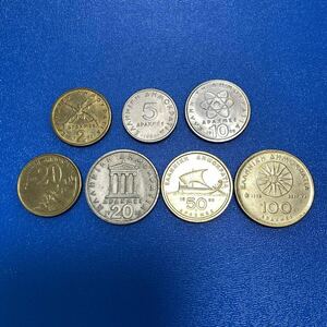 ギリシャのコインC 7枚　1980〜90年代