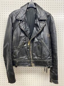 1960s CAL LEATHER CHP ライダース 馬革 44～46程 キャルレザー ビンテージ ホースハイド 60s 革ジャン