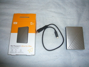 WD Mac用ポータブルHDD 5TB USB Type-C