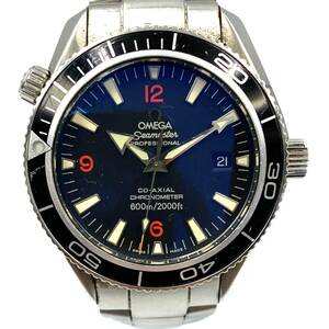 1円スタート■ OMEGA Seamaster オメガ シーマスター プラネットオーシャン600 コーアクシャル SS AT クロノメーター 腕時計 2201.51