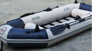 プロフェッショナル釣りボート 耐摩耗 ゴムボート PVC 3人用 インフレータブル