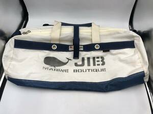 【JIB】ダッフルバッグ　ジブ　ボストンバッグ　ホワイト　大容量　バッグ　鞄　ブルー　大きい