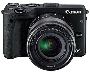 Canon ミラーレス一眼カメラ EOS M3 レンズキット(ブラック) EF-M18-55mm F