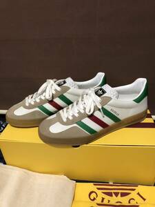 GUCCI adidas GAZELL ガゼル us7.5 25.5cm スニーカーシェリー