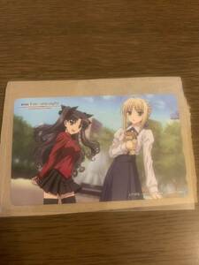 遠坂凛/セイバー「劇場版 Fate/stay night UNLIMITED BLADE WORKS」テレホンカード 未使用品　50度　アニメ 