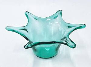 ガラス製 クラウン型 小物入れ 王冠 クラウン 硝子 インテリア 置物 ガラス容器 トレイ 小物トレイ ガラス鉢