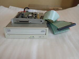 【中古】 Panasonic PD ドライブ + Adaptec SCSIボード + ケーブル