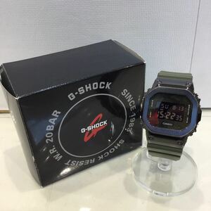 【CASIO カシオ】GM-5600B G-SHOCK Gショック デジタル クォーツ メンズ腕時計 20気圧防水 ブラック グリーン 2308oki