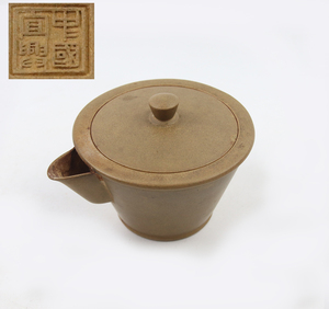0212 唐物 白泥宝瓶 中国宜興 朱泥 紫砂 茶道具