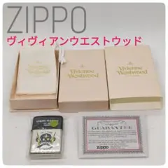 【美品・箱付】ZIPPO　ヴィヴィアンウエストウッド　ツートン　ドクロ