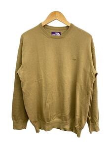 THE NORTH FACE PURPLE LABEL◆Pack Field Sweater/セーター(薄手)/L/ポリエステル/CML/無地/NT6900N//