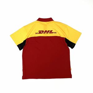 新品 DHL ディーエイチエル 半袖ポロシャツ ドライバーシャツ オフィシャル