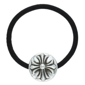 クロムハーツ Chrome Hearts HAIRBAND/クロスボールボタンヘアゴム シルバーコンチョ 中古 GZ11