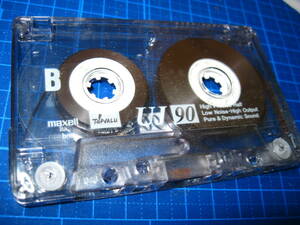 使用済み 中古 カセットテープ　マクセル　UJ90　Type1　ノーマル　90分 1本 爪あり　　No.8920