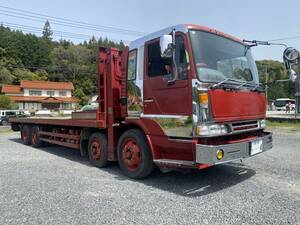 実走行。日野　プロフィア　ローダー　ハイジャッキ　車検ロング　スライド　積載車　セキサイ　運搬車　セルフ　重機運搬車　レッカー