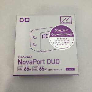 ▲未使用未開封品 NovaPortDUO USB-C2ポート 65W CIO-G65W2C ホワイト CIO NovaIntelligence▲