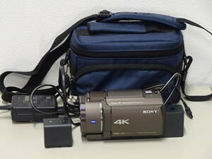 【15968】極美品　SONY　HANDYCAM　FDR-AX45　4K　デジタルビデオカメラ　付属品あり
