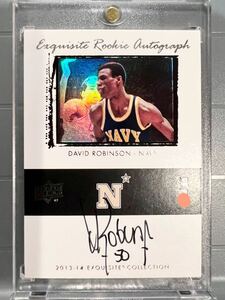 最高級直書/35枚 HOF 13 Exquisite David Robinson デビッド・ロビンソン NBA サイン Spurs スパーズ MVP 優勝 10回All-star Panini バスケ