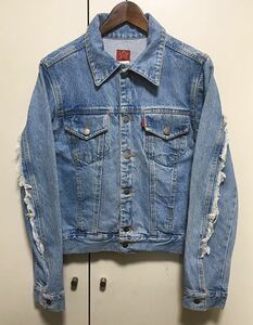 USA製 90’s Fever Jeans フィーバージーンズ デニムジャケット ネイティブ インディアン Gジャン ヴィンテージ サイズ M 1999年製