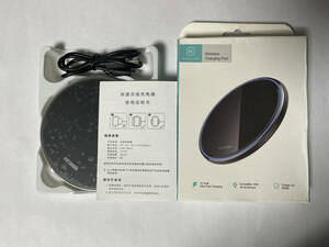 【送料込・中古品】★KUULAA 10W ワイヤレス充電パッド Qi 対応 Wireless Charging Pad　KL-CD03★