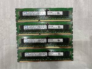 【SAMSUNG】 DDR3L-1333 PC3L-12800R ECC REG RDIMM Registered 8GB 4枚組 合計32GB 8G 32G MacPro サーバー向け