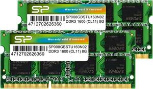 8GB×2 標準 SP Silicon Power シリコンパワー ノートPC用メモリ DDR3 1600 PC3-12800 8