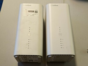 2台セット ソフトバンクエアー B610H-71a 最新Wifi 11ax対応 アクセスポイントとして使えるようです Wifi電波確認済み ACアダプター1個あり