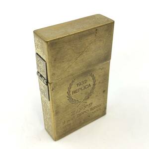 3.27NR-E1370★ZIPPO 1932 REPLICA★ジッポ レプリカ ゴールドカラー 喫煙具 lighter DA0/DE0