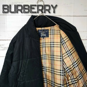 《大人気》BURBERRY バーバリー 中綿 ジャケット ノバチェック ブラック L相当