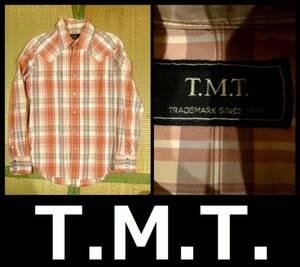 surf　ブランド　TMT　 ウエスタン　チェックシャツ　Mサイズ