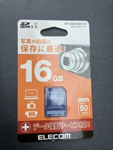 エレコム MF-DSD016GU11R SDHCメモリカード(UHS-I 対応) 未使用品　他にも色々たくさん出品してます