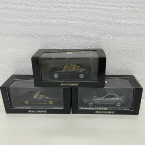 3点セット ミニチャンプス 1/43メルセデスベンツ SLR マクラーレン Lamborghini Miura 1966 ポルシェ 944 カブリオレ1991 240428T09