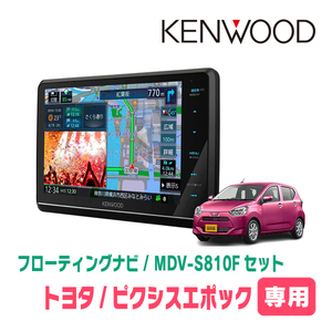 ピクシスエポック(LA350・H29/5～現在)専用　KENWOOD/MDV-S810F+取付キット　8インチ/フローティングナビ