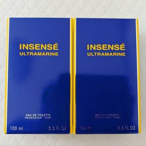 【即決 送料無料】 ジバンシー ウルトラマリン オードトワレ 100ml×2個 男性用 香水 EDT GIVENCHY INSENSE