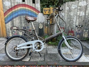 【1280】【未整備・乗れました】『折り畳み自転車/昭和レトロ』ブリヂストン　スニーカー　Sneaker　手渡し・引取可／発送可