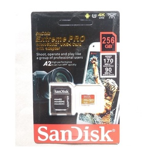 新品microSDカード SANDISK【256GB】 アダプター付属 サンディスク