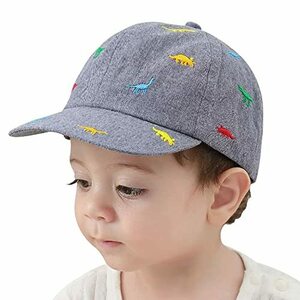 [Jangannsa] ベビー キャップ 男の子 ひよけ帽子 夏 赤ちゃん 野球帽子 UVカット つば広 紫外線対策 ア